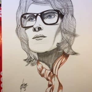 portrait yves saint Laurent - patrice vannicatte