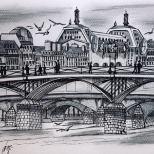 Enfilade des ponts du Louvre Paris-Patrice Vannicatte