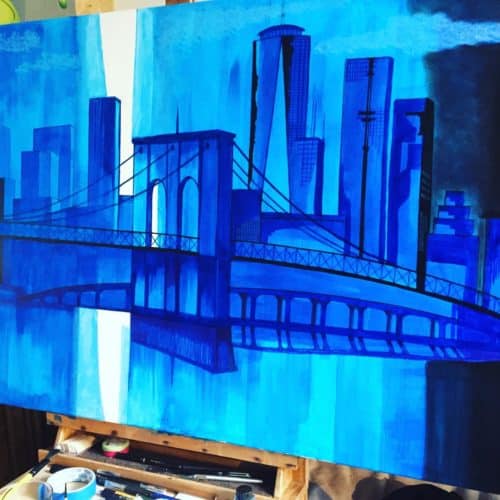 pont de brooklyn acrylique 3