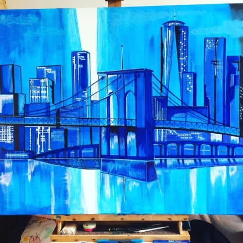 pont de brooklyn acrylique 4